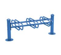 Support cycles Province Agora RAL5010 - 3 places - double face - PROCITY - 207350.5010
