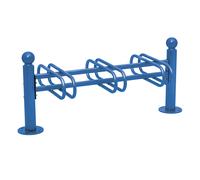 Support cycles Province Boule RAL5010 - 3 places - double face - PROCITY - 207351.5010