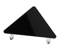 Support D’affichage Triangulaire en Acrylique Noir pour Football Officiel | Design Élégant et Stable, Anti-basculement, pour Table, Étude, Collections et Protection des Souvenirs