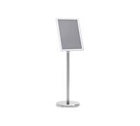 vidaXL Support d'affiche sur pied A4 Argenté en alliage d'aluminium