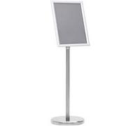 Support d affiche A4 sur pied Argenté Alliage d aluminium argenté G
