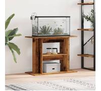 vidaXL Support d'aquarium Vieux bois 80 x 35 x 60 cm en bois d'ingénierie