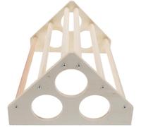 Support D’élevage pour Poussins, Perchoir au Sol en Bois à Trou Rond | Poulailler ou Enclos, Surface Lisse Polie, Usage Réutilisable, Convient aux Oiseaux Domestiques