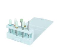 Support d' en silicone - Étagère de rangement pliable avec plusieurs fentes pour une installation efficace - Support léger pour accessoires de polissage - Outil d'affichage soigné pour la