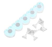 Support D’entraînement pour Faux Ongles en Acrylique Magnétique | Base Aimantée, Compartiments Distincts, Position Verticale ou Horizontale, pour t Vanity