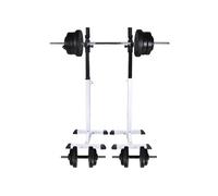 Support d haltères avec jeu d haltères et de poids 60,5 kg