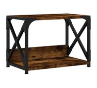 Support d imprimante à 2 niveaux chêne fumé 44x26x31,5 cm