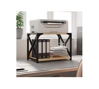 vidaXL Support d'imprimante à 2 niveaux chêne sonoma 44x26x31,5 cm