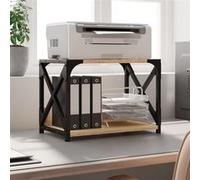 vidaXL Support d'imprimante à 2 niveaux chêne sonoma 44×26×31,5 cm