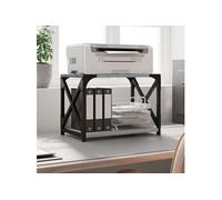 Support d imprimante à 2 niveaux Sonoma gris 44x26x31,5 cm