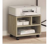 Support d imprimante avec roulettes chêne sonoma 41x32x34,5 cm