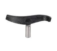 Support d’outil de tour courbé, support d’outil de tournage sur bois à conception en S courbe, construction en acier allié et en fonte, colonne de 25 mm de diamètre pour petits