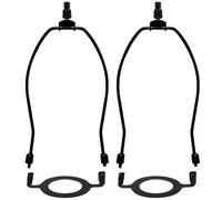 Support d'abat-jour de 8 pouces avec kit UNO E26, structure en métal en U, adapté aux lampes de table et lampadaires, installation simple, usage polyvalent, maintien stable, finition soignée