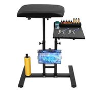 Support d'accoudoir avec plan de travail et étagère à pigments, hauteur réglable de 55 à 90 cm, pour studio créatif et studio photo, design ergonomique pour outils et ustensiles de peinture