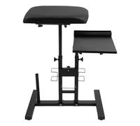 Support d'accoudoir de tatouage avec plateau - Base en H - Accoudoir de tatouage - Support réglable en hauteur et inclinaison - Noir - Équipement professionnel pour studio de tatouage