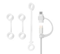 Support d'adaptateur de câble - 4 pièces - Mallette de conversion en silicone anti-perte - Adaptateur de charge compact pour chariot de voyage, sac à dos, étui de protection portable pour l'équipement