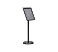 vidaXL Support d'affiche A4 sur pied - hauteur réglable, alliage d'aluminium noir - G