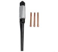 Support d'affûtage manuel pour soudage TIG avec jeu de pinces (1/16", 3/32", 1/8") et longue tasse arrière - Compatible avec électrodes, construction métallique