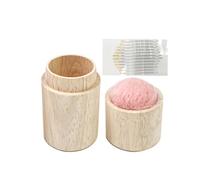 Support d'aiguilles à coudre - Coussin d'aiguilles à coudre - Outil portable pour boîte à coudre | Coussin à aiguilles avec couvercle, boîte de rangement pour aiguilles en bois, outils de quilling