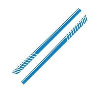 support d'aile Autocollants de ligne taille voiture, pour Tesla modèle 3 YSX, garniture jupe latérale porte d'automobile(Blue)