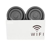 Support d'alerte pour routeur WiFi - Étagère murale pour routeur, design valve de refroidissement de fond, équipement sans fil support multifonction | support d'alerte modem WiFi boîte de câble bureau