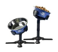 Support d'alimentation réglable pour chien avec gamelle, gamelles surélevées avec 3 hauteurs et support d'alimentation réglable en carrelage, gamelles surélevées et réglables pour toutes les races de