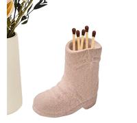 Support d'allumettes de bottes de cowboy, support d'allumettes de bottes - Petit vase de botte de cowboy Vista | Boîte d'allumettes esthétiques mignonnes, décoration d'intérieur occidentale, support