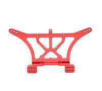 Support d'amortisseur arrière pour Voiture RC Traxxas Slash 2WD 1/10 : arceaux de Fixation Robustes et légers en Alliage d'aluminium. Pièce de Rechange pour Voiture RC Traxxas (Rouge)