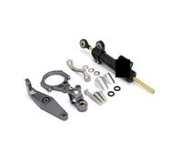 Support d'amortisseur de direction en alliage d'aluminium for moto Yamaha MT-09 SP 2021-2023,en douceur(Black+grey set)