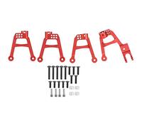 Support d'amortisseur de jambes de force en alliage d'aluminium, tour d'amortisseur avant et arrière usinée CNC réglable haute résistance pour SCX10 II 90046 90047 RC pièces de