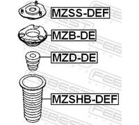 FEBEST MZSS-DEF Coupelle de suspension pour FORD,FORD ASIA & OCEANIA,FORD AUSTRA