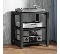 Support d'amplificateur à Montage en Rack Multi-Niveaux de Style Ouvert, Meuble HiFi AV, Le Rack de Rangement CD Kictand protège et stocke Vos précieuses Collections de Musique, de Films et