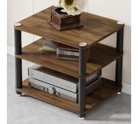 Support D'amplificateur À Plusieurs Niveaux Pour Salon, Cinéma Maison | Étagère D'équipement AV Pour Haut-parleur De Projecteur, Support De Composant Stéréo Robuste(BrownB,60*40*56cm/3Tier)