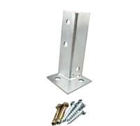 Support d'ancrage de poteau de terrasse réglable - Base robuste en acier inoxydable for installation de balustrade, pergola et boîte aux lettres.(16PCS)