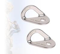 Support d'ancrage d'escalade 25 KN - Boulon d'ancrage d'escalade en Acier Inoxydable pour matériel de Plein air, Installation de hamac de Sauvetage, Compatible avec Boulon de 10 mm, 2 pièces