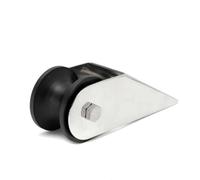 Support D'ancre de Bateau en Acier Inoxydable Rouleau Nylon Argenté | Contrôle de Verrouillage, pour Chaîne D’ancre et Bateau, Finition Polie, Pièce 1pcs