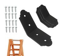 Support d'angle à 45 degrés | 4 pièces de raccord de connecteur robuste à 45 degrés, support de connecteur de support de montage en bois | pour entretoise de meubles, encadrement, construction