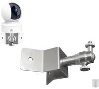 Support d'angle Anti-Rouille pour caméra sécurité, Support de Coin Mural extérieur avec Articulation à rotule de 1/4 pour caméra Surveillance,Angle de Vue Plus Large sur Le Coin du Mur extérieur