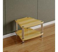 Support d'angle AV - Étagère audio-visuelle - Armoire stéréo - Console de jeu - Tour de rangement pour tourne-disques - Support audio polyvalent pour home cinéma et salon.