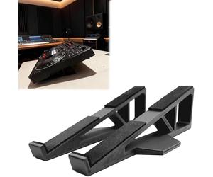 Support d'angle de 15 degrés compatible avec les synthétiseurs Decksaver, les machines à tambour et les contrôleurs - Ensemble de supports de musique électroniques, coussinets anti-rayures, design
