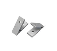 Support d'angle de 45 degrés, connecteur d'angle 3030, accessoires industriels en aluminium, pièces, supports simples, 10 pièces/lot