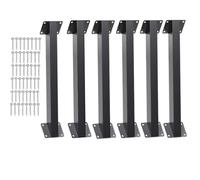 Support d'angle De 45 Degrés, Structures De Support, Support Poteau Bois Kit De Bricolage, Support d'angle, Joint Intérieur pour Gazebos, Pergola, Poteau en Bois Équerre De Fixation, 6 Pièces