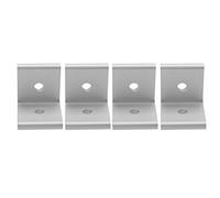 Support d'angle en profilé d'aluminium, connecteur de joint d'angle à 90 degrés, support en L robuste pour meubles et projets de bricolage, comprend 4 pièces avec un design épais (3030)