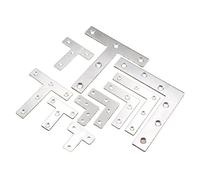 Support d'angle for meuble, équerre d'angle, angle en acier inoxydable code L 90 degrés, renfort en fer à angle fixe, support en tôle d'acier, quincaillerie for meubles(1PCS80 X 80 X 4.5 X 1.0)