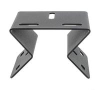 Support d'angle mural en fer pour caméra de sécurité extérieure (Noir) | S'adapte aux murs perpendiculaires, positionnement stable, ancrage sûr, couverture optimale, alignement facile