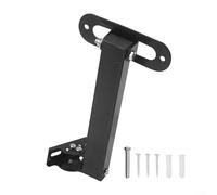 Support d'angle mural en métal avec bras long pour caméra de vidéosurveillance ou projecteur, rotation réglable à 180° pour installation intérieure et extérieure sur mur, pilier ou plafond (20 cm)
