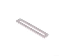 Support d'angle plat en métal pour étagère d'angle en fer pour cadre de meubles - Argenté - 86 mm (86 mm)