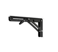 Support d'angle pliable triangulaire de 4/8/10/12 pouces, charnière d'étagère pliable en métal robuste for établi Pour Table Garage Cuisine(8inch)