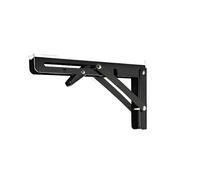 Support d'angle pliable triangulaire de 4/8/10/12 pouces, charnière d'étagère pliable en métal robuste for établi Pour Table Garage Cuisine(14inch)