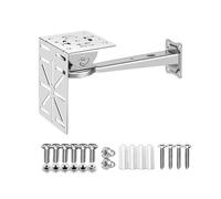 Support d'angle pour caméra de sécurité en acier inoxydable 304, bras d'extension mural/poteau pour vidéosurveillance, support réglable robuste pour une utilisation en intérieur et en extérieur (lot B